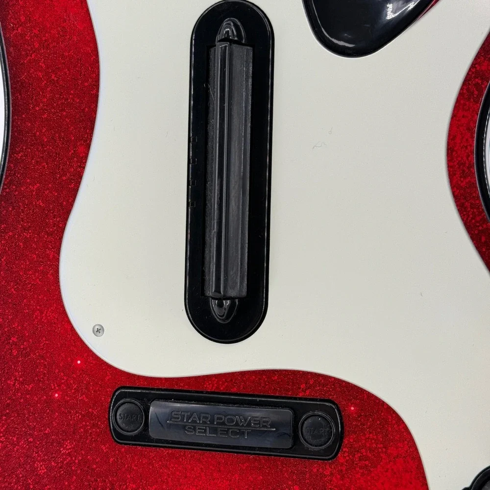 Activision Guitar Hero 5 PS3 PS2 Red Sparkle Plastic Wireless 95893.805